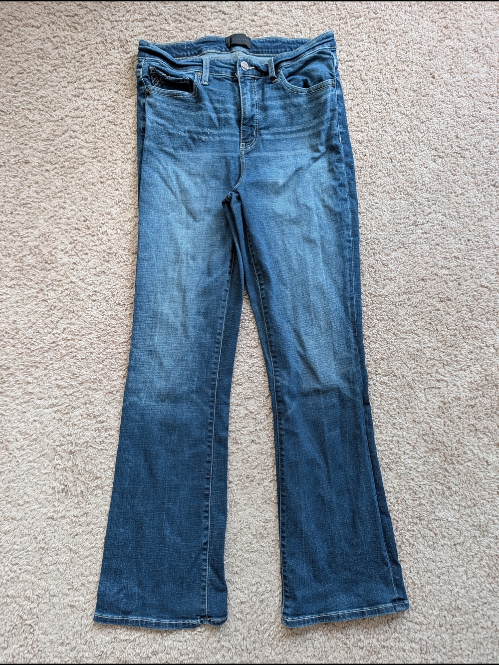 Buckle Black Womens Dark Blue Fit No. 75 Tailored Bootcut Stretch Jeans 30x32 - Picture 5 of 16